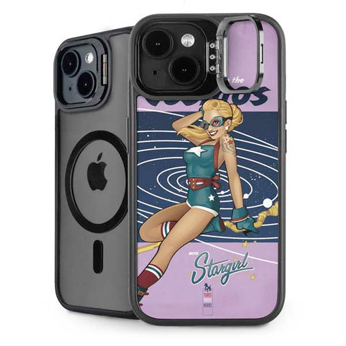 DC Comics Bombshells Stargirl- Field Guide to Cosmos iPhone 14 Kickstand Case